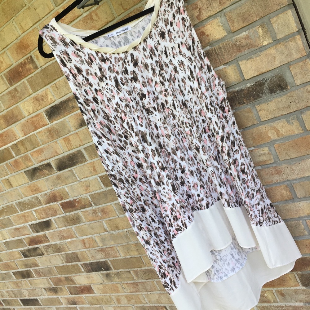 Maurices plus size 3x long sleeveless top EUC